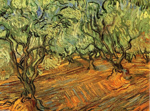 Vincent Van Gogh - Olive Grove - Bright Blue Sky