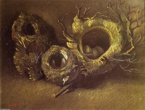 Vincent Van Gogh - Still Life with Three Birds Nests