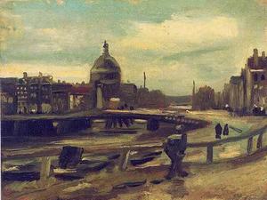 Vincent Van Gogh - View of Amsterdam from Central Station
