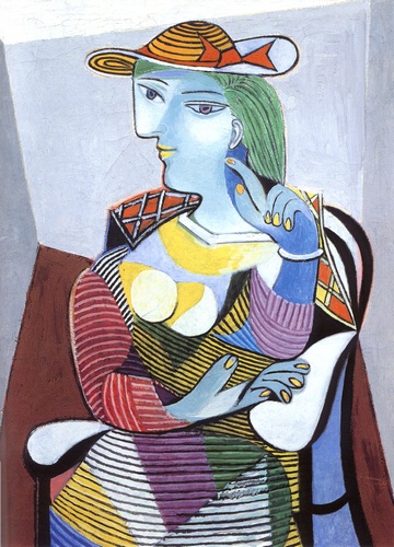 Wikioo.org - The Encyclopedia of Fine Arts - Painting, Artwork by Pablo Picasso - Seated Woman (Marie-Therese Walter)