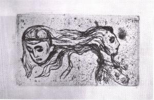 Edvard Munch - Removing sticker