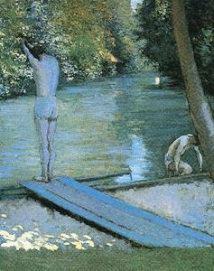 Gustave Caillebotte - Bather Preparing to Dive, Banks of the Yerres