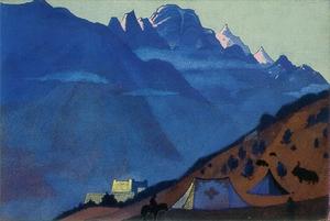 Nicholas Roerich - Tibetan Camp Keylang