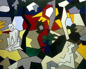 Roy Lichtenstein - Landscape with Figures and Sun