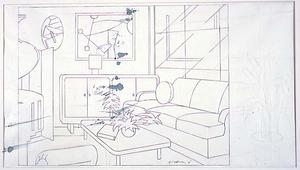 Roy Lichtenstein - Interior with Mobile Painting