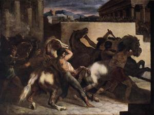 Jean-Louis André Théodore Géricault - Riderless Horse Races