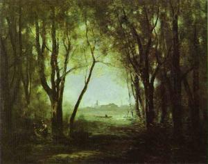 Jean Baptiste Camille Corot - Landscape with a Lake