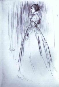 James Abbott Mcneill Whistler - The Velvet Dress
