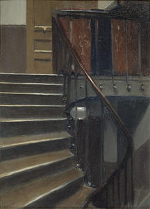 Edward Hopper - Stairway at 48 rue de Lille Paris