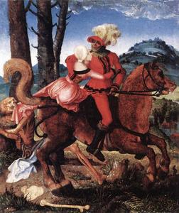 Hans Baldung - The Knight The Young Girl And Death