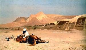 Jean Léon Gérôme - An Arab and His Horse in the Desert