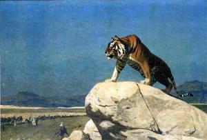 Jean Léon Gérôme - Tiger on the Lookout