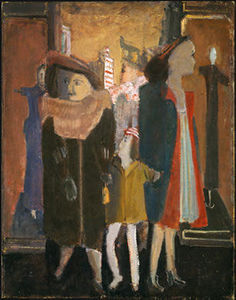 Untitled (three women and a child with mannequins)