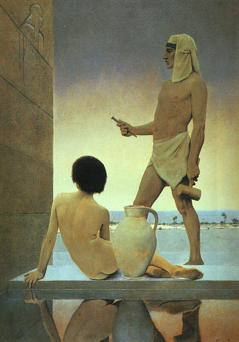 Wikioo.org - The Encyclopedia of Fine Arts - Painting, Artwork by Maxfield Parrish - Egypt