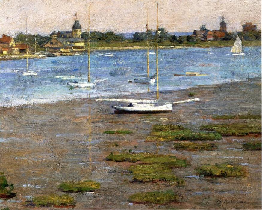 Wikioo.org - The Encyclopedia of Fine Arts - Painting, Artwork by Theodore Robinson - The Anchorage, Cos Cob