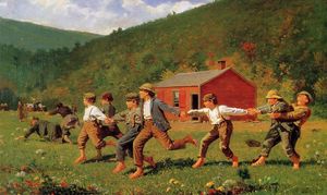 Winslow Homer - Snap the Whip - (buy paintings reproductions)