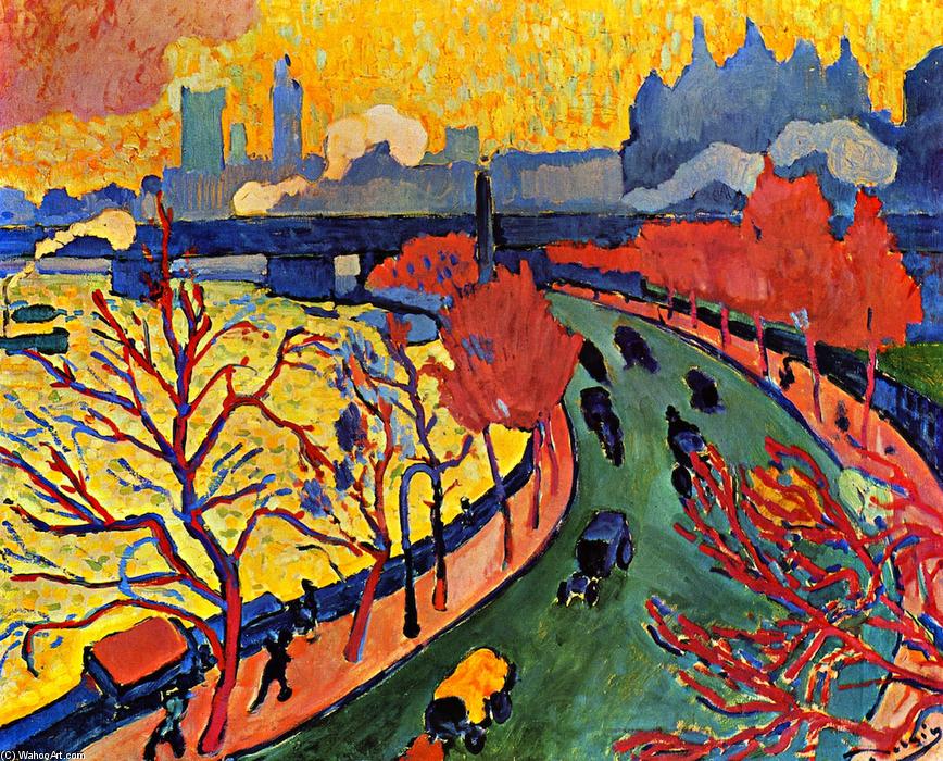 Wikioo.org - The Encyclopedia of Fine Arts - Painting, Artwork by André Derain - Charing Cross Bridge