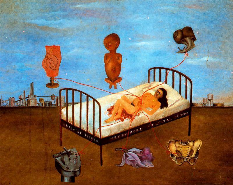 Wikioo.org - The Encyclopedia of Fine Arts - Painting, Artwork by Frida Kahlo - Henry Ford Hospital