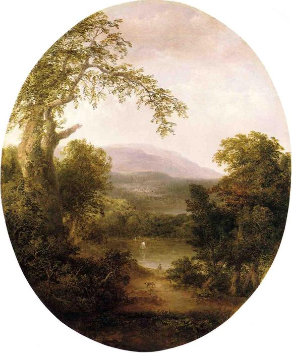 WikiOO.org - Encyclopedia of Fine Arts - Lukisan, Artwork Thomas Doughty - A Glimpse of Nature
