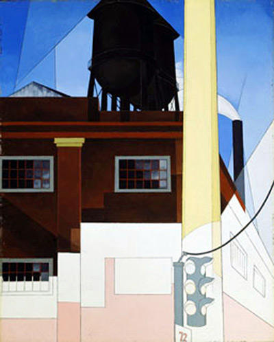 Wikioo.org - The Encyclopedia of Fine Arts - Painting, Artwork by Charles Demuth - ...And the Home of the Brave