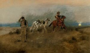 Charles Marion Russell - A Horse Apiece