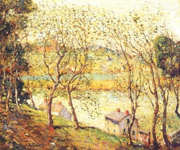 Wikioo.org - The Encyclopedia of Fine Arts - Painting, Artwork by Ernest Lawson - Springtime, Harlem River