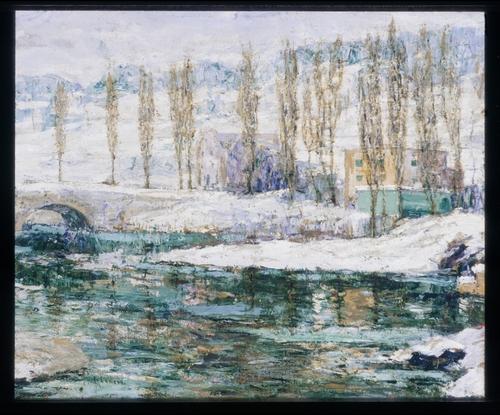 Wikioo.org - The Encyclopedia of Fine Arts - Painting, Artwork by Ernest Lawson - Winter