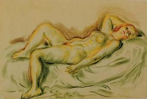 John Sloan - Reclining Nude