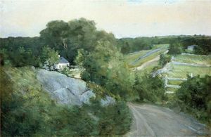 Julian Alden Weir - Green Hills and Farmland