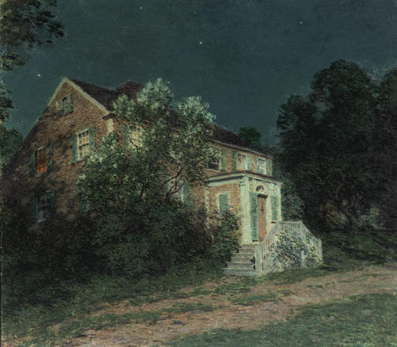 Wikioo.org - The Encyclopedia of Fine Arts - Painting, Artwork by Willard Leroy Metcalf - The White Lilacs