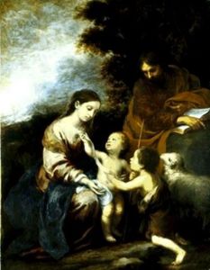 Sagrada Familia con San Juan niño