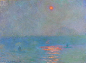 Claude Monet - Waterloo Bridge, Sunlight in the Fog