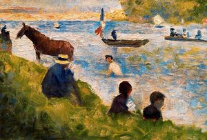Georges Pierre Seurat - Horse and Boats