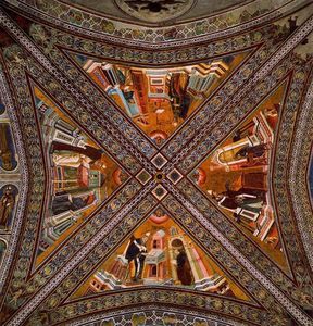 Giotto Di Bondone - Bóveda de los Padres de la Iglesia