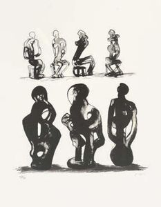 Seated Figures and Ideas for Sculpture 1