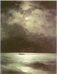 Ivan Aivazovsky - The Black Sea at night
