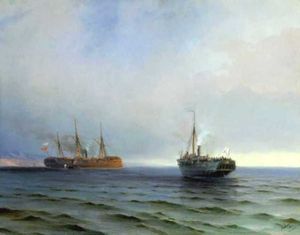 Ivan Aivazovsky - The capture of Turkish nave on Black sea
