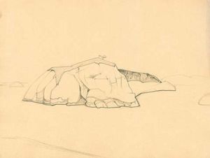 Nicholas Roerich - Sketch of island