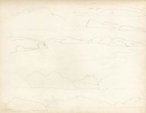 Nicholas Roerich - Sketch of landscape 13
