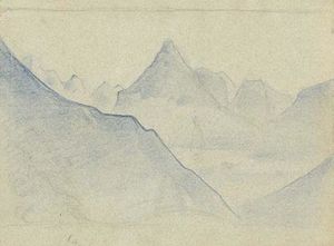Sketch of mountain landscape 29