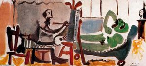 Pablo Picasso - The painter and his model 17