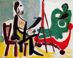Pablo Picasso - The painter and his model 19
