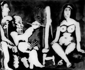 Pablo Picasso - The painter and his model 9