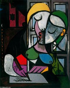 Pablo Picasso - Writing woman