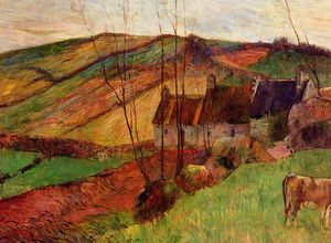 Paul Gauguin - Cottages on Mount Sainte Marguerite