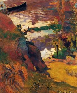 Paul Gauguin - Fishermen and Bathers on the Aven