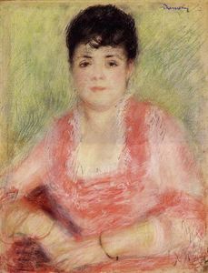 Pierre-Auguste Renoir - Portrait of a Woman in a Red Dress
