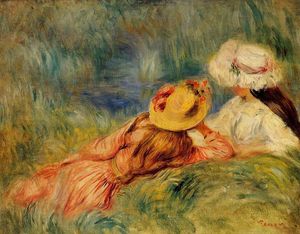 Pierre-Auguste Renoir - Young Girls by the Water