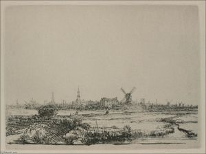 Rembrandt Van Rijn - A View of Amsterdam