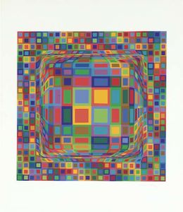 Victor Vasarely - Abstract Composition 30